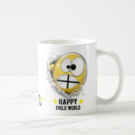 Crossy Emoji Classic White Mug Funny 3D Character コーヒーマグカップ