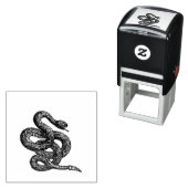 Crotalus Cascavella Snake (Venemous Pit Viper) セルフインキングスタンプ (インサイチュ)