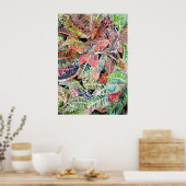 croton_plant_絵画s ポスター (キッチン)