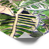 croton_plant_絵画s ポスター (角)