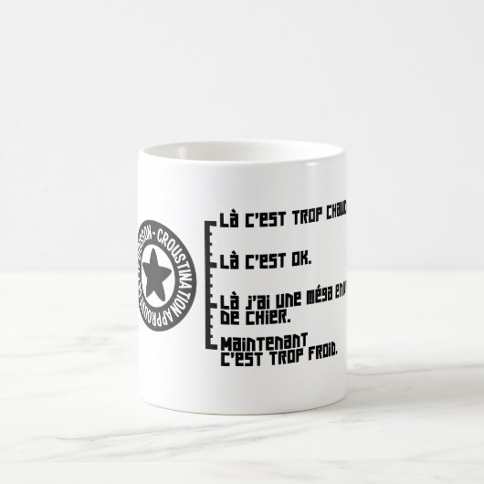 Croustimug Chronologique Basique コーヒーマグカップ (中央)