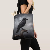 Crow トートバッグ (クローズアップ)