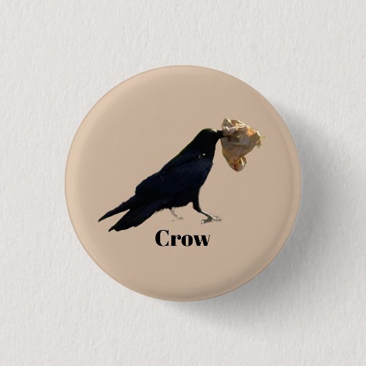 Crow 缶バッジ (正面)