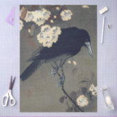 Crow and Blossom by Ohara Koson Decoupage 薄葉紙 (クラフト)