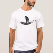 Crow and skull tシャツ (正面)