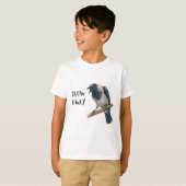 Crow Away angry crow rude corvid bird Tシャツ (正面フル)