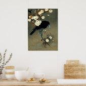 Crow & Blossom by Ohara Koson (1910) ポスター (キッチン)