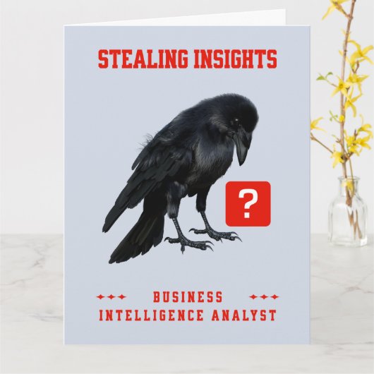 Crow Business Intelligence Analyst カード (黄色い花)