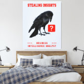 Crow Business Intelligence Analyst キャンバスプリント (インサイチュ (寝室))