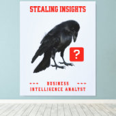 Crow Business Intelligence Analyst キャンバスプリント (インサイチュ (ウッドフロア))