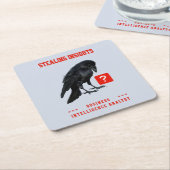 Crow Business Intelligence Analyst スクエアペーパーコースター (アングル)
