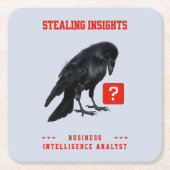 Crow Business Intelligence Analyst スクエアペーパーコースター (正面)