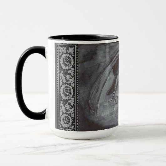 Crow by Moonlight Mug マグカップ (左)