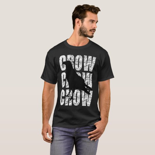 Crow Clever Raven Crow Blackbird Tシャツ (正面フル)