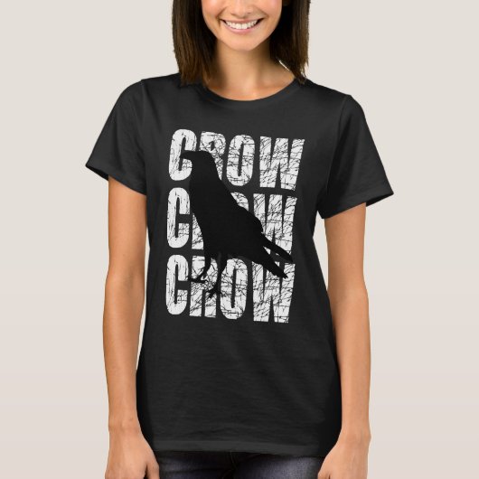 Crow Clever Raven Crow Blackbird Tシャツ (正面)