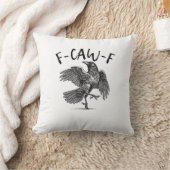 Crow, F-Caw-F Funny Bird クッション (ブランケット)
