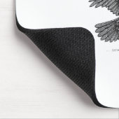 Crow, F-Caw-F Funny Bird マウスパッド (コーナー)