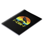 Crow F-Caw-F Funny Bird Classic Minimal Clean ノートブック (左側)