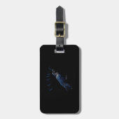 Crow, F-Caw-F Funny Bird Creative Casual ラゲッジタグ (正面縦)