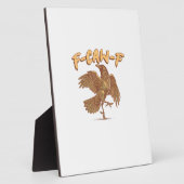 Crow F-Caw-F Funny Bird Raven Meme フォトプラーク (側面)