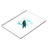 Crow F-Caw-F Funny Bird Retro ノートブック (左側)