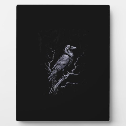 Crow F-Caw-F Funny Bird Saying Humor Meme フォトプラーク (正面)