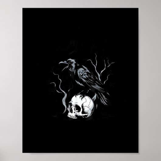 Crow F-Caw-F Funny Bird Saying Humor Meme Desin ポスター (正面)