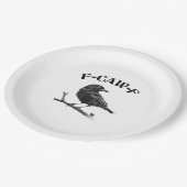 Crow F-CAW-F Halloween ペーパープレート (アングル)