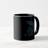 Crow F-Caw-F Retro Crow Lover Funny マグカップ (正面右)