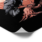 Crow Gothic Funny F-Caw-F Humor Classic Style ポスター (角)