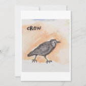 Crow Greeting Card 招待状 (正面)