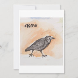 Crow Greeting Card 招待状