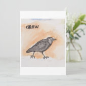 Crow Greeting Card 招待状 (スタンド正面)