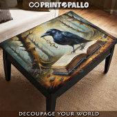 Crow has the key (to fantasy world!) - Decoupage ラッピングペーパーシート