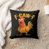 Crow Humor F-Caw-F Gothic Funny Retro Cool クッション (ブランケット)