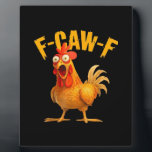 Crow Humor F-Caw-F Gothic Funny Retro Cool フォトプラーク<br><div class="desc">A retro-cool crow design blending gothic elements with humor,  suited for those with creative flair. Classic,  bold,  and playful.</div>