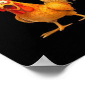 Crow Humor F-Caw-F Gothic Funny Retro Cool ポスター (角)