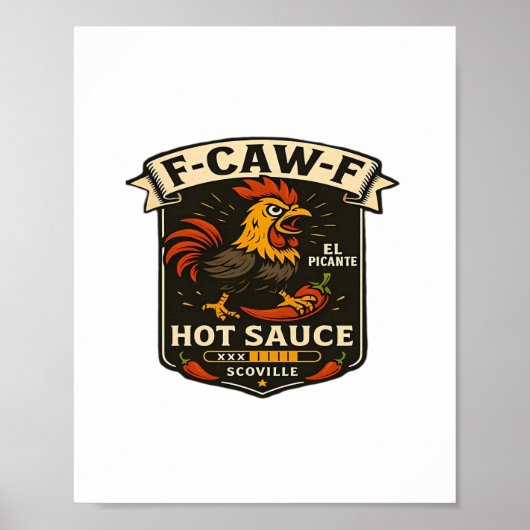 Crow Humor Funny Gothic F-Caw-F ポスター (正面)