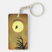 Crow Love両面のカスタマイズ可能なキーチェーン キーホルダー (裏面)