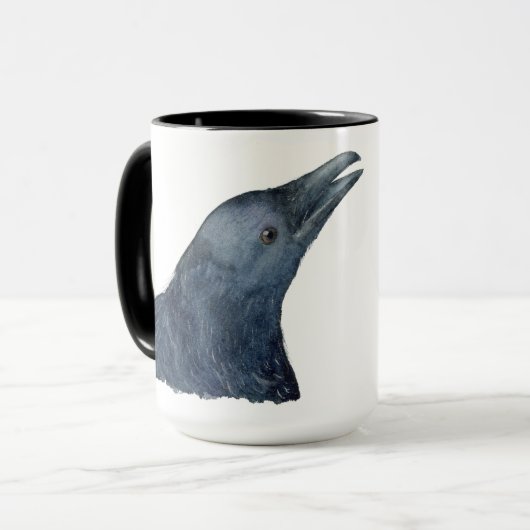 Crow Mug with Personalization マグカップ (正面左)