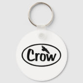 Crow Oval キーホルダー (正面)