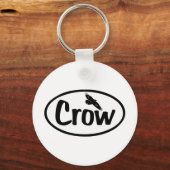 Crow Oval キーホルダー (正面)