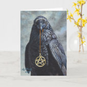 Crow Pentacle カード (黄色い花)