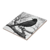 Crow Perched on Bare Winter Branches タイル (側面)