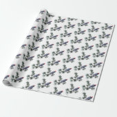 Crow Pine Holiday Wrapping Paper ラッピングペーパー (アンロールド)