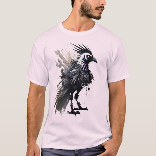 Crow Punk 01 T-Shirt Tシャツ (正面)