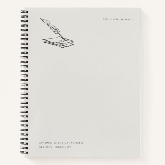 Crow-quilled Notebook- Regency Correspondence  ノートブック (正面)