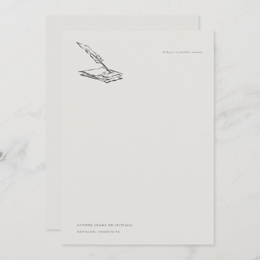 Crow-quilled page- Regency Correspondence (正面/裏面)