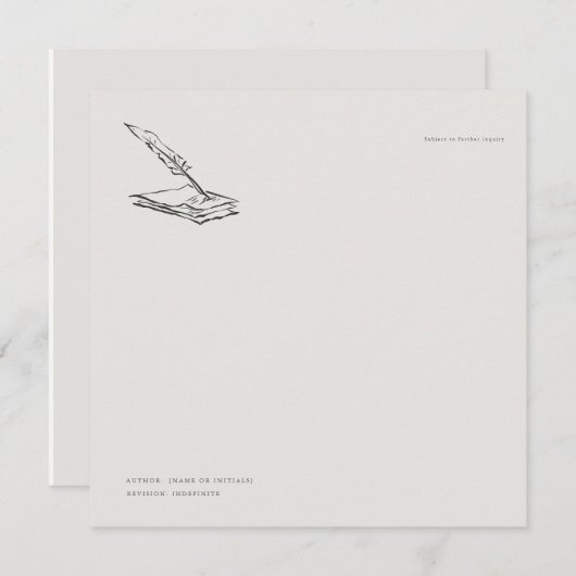 Crow-quilled page- Regency Correspondence (正面/裏面)