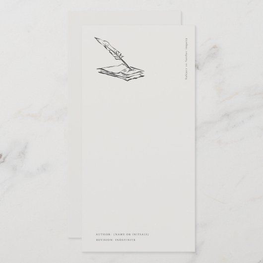 Crow-quilled page- Regency Correspondence (正面/裏面)